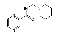 N-(piperidin-1-ylmethyl)pyrazine-2-carboxamide Structure