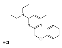 N,N-diethyl-6-methyl-2-(phenoxymethyl)pyrimidin-4-amine hydrochloride结构式