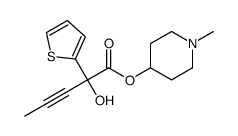 (1-methylpiperidin-4-yl) 2-hydroxy-2-thiophen-2-ylpent-3-ynoate Structure