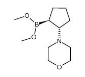 dimethyl trans-(2-morpholinocyclopentyl)boronate Structure