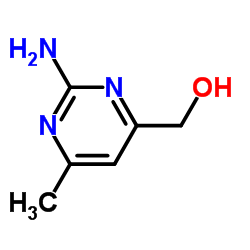 2-氨基-6-甲基-4-嘧啶甲醇结构式