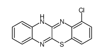 1-chloro-12H-quinoxalino[2,3-b][1,4]benzothiazine结构式