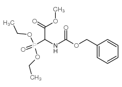 Benzyloxycarbonylamino-(diethoxy-phosphoryl)-acetic acid methyl ester Structure