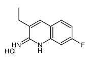 2-Amino-3-ethyl-7-fluoroquinoline hydrochloride结构式