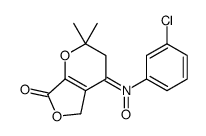 N-(3-chlorophenyl)-2,2-dimethyl-7-oxo-3,5-dihydrofuro[3,4-b]pyran-4-imine oxide结构式