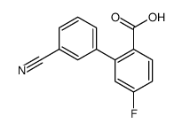 2-(3-cyanophenyl)-4-fluorobenzoic acid结构式