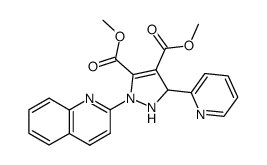 1-(2-quinolinyl)-3-(2-pyridyl)-4,5-di(methoxycarbonyl)4-pyrazoline Structure