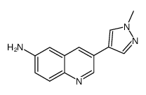 3-(1-甲基-1H-吡唑-4-基)喹啉-6-胺结构式