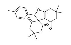 4',4',6,6-tetramethyl-2-(p-tolyl)-6,7-dihydro-2H-spiro[benzofuran-3,1'-cyclohexane]-2',4,6'(5H)-trione结构式