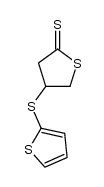 4-(2-thienylthio)tetrahydrothiophene-2-thione Structure