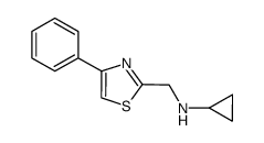 Cyclopropyl-(4-phenyl-thiazol-2-ylmethyl)-amine Structure