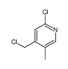 2-chloro-4-(chloromethyl)-5-methylpyridine Structure