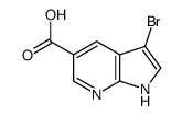 3-bromo-1H-pyrrolo[2,3-b]pyridine-5-carboxylic acid Structure