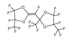 perfluoro-2-(2,4-dimethyl-1,3-dioxolan-2-ylmethylene)-4-methyl-1,3-dioxolane Structure