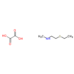 2-(Ethylsulfanyl)-N-methylethanamine ethanedioate (2:1) Structure