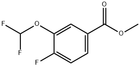 Methyl 3-(difluoromethoxy)-4-fluorobenzoate Structure