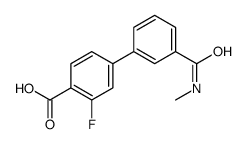 2-fluoro-4-[3-(methylcarbamoyl)phenyl]benzoic acid结构式