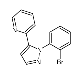 2-(1-(2-BROMOPHENYL)-1H-PYRAZOL-5-YL)PYRIDINE structure