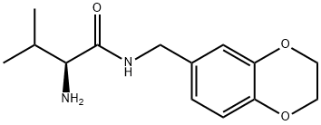 (S)-2-amino-N-((2,3-dihydrobenzo[b][1,4]dioxin-6-yl)methyl)-3-methylbutanamide Structure