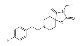 3-ethyl-8-[2-(4-fluorophenyl)ethyl]-4-methylidene-1-oxa-3,8-diazaspiro[4.5]decan-2-one Structure