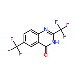 2,6-Bis(trifluoromethyl)-4(3H)-quinazolinone Structure