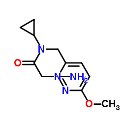 N-Cyclopropyl-N-[(6-methoxy-3-pyridazinyl)methyl]glycinamide Structure