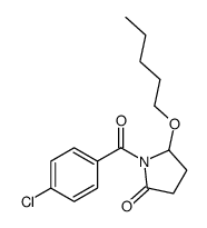 1-(4-chlorobenzoyl)-5-pentoxypyrrolidin-2-one Structure