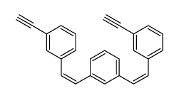 1,3-bis[2-(3-ethynylphenyl)ethenyl]benzene结构式