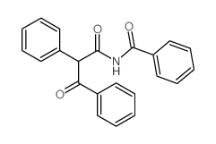 Benzenepropanamide,N-benzoyl-b-oxo-a-phenyl- Structure