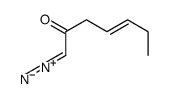 1-diazoniohepta-1,4-dien-2-olate Structure