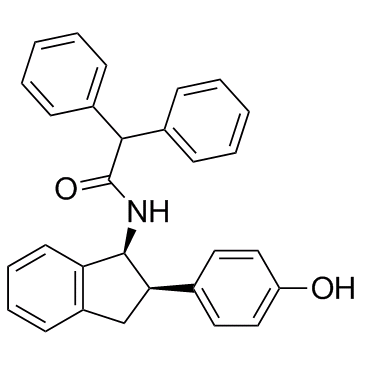 N-[(1S,2R)-2-(4-hydroxyphenyl)-2,3-dihydro-1H-inden-1-yl]-2,2-diphenylacetamide图片