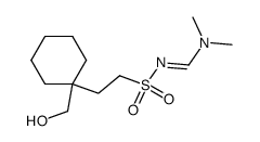 4-(N,N-dimethylaminomethylene)aminosulfonyl-2,2-pentamethylene-1-butanol结构式