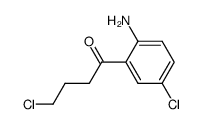 1-(2-Amino-5-chloro-phenyl)-4-chloro-butan-1-one结构式