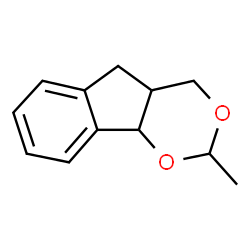 Indeno[1,2-d]-1,3-dioxin, 4,4a,5,9b-tetrahydro-2-methyl- (9CI) Structure