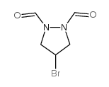 4-溴-1,2-二甲酰基吡唑烷结构式