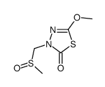 5-methoxy-3-(methylsulfinylmethyl)-1,3,4-thiadiazol-2-one Structure