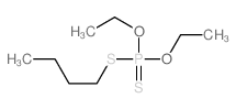 Phosphorodithioic acid,S-butyl O,O-diethyl ester Structure