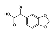 2-(1,3-benzodioxol-5-yl)-2-bromoacetic acid Structure