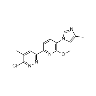 3-Chloro-6-(6-methoxy-5-(4-methyl-1H-imidazol-1-yl)pyridin-2-yl)-4-methylpyridazine picture