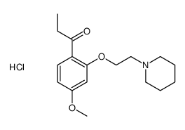 1-[4-methoxy-2-(2-piperidin-1-ylethoxy)phenyl]propan-1-one,hydrochloride Structure