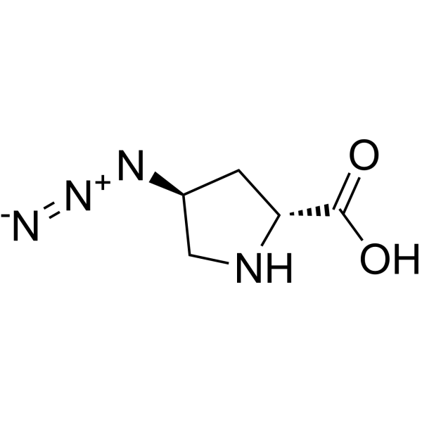 (2R,4S)-H-D-Pro(4-N3)-OH结构式