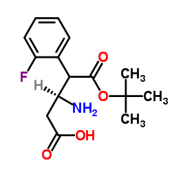 Boc-(S)-3-Amino-4-(2-fluorophenyl)-butyric acid structure