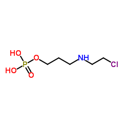 3-[(2-Chloroethyl)amino]propyl dihydrogen phosphate structure