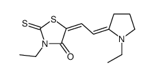 3-ethyl-5-[(1-ethylpyrrolidin-2-ylidene)ethylidene]-2-thioxothiazolidin-4-one Structure