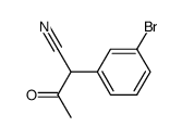 2-(3-bromo-phenyl)-acetoacetonitrile Structure