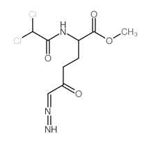 Norleucine,6-diazo-N-(dichloroacetyl)-5-oxo-, methyl ester, L- (8CI) Structure