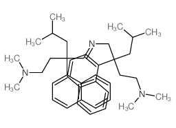 1,4-Butanediamine,N1-[2-[2-(dimethylamino)ethyl]-4-methyl-2-(1-naphthalenyl)pentylidene]-N4,N4-dimethyl-2-(2-methylpropyl)-2-(1-naphthalenyl)-结构式