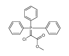 METHYL 2-CHLORO-2-(TRIPHENYLPHOSPHORANYLIDENE)ACETATE结构式