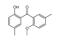 (2-hydroxy-5-methylphenyl)-(2-methoxy-5-methylphenyl)methanone Structure