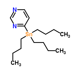 4-(Tributylstannyl)pyrimidine Structure